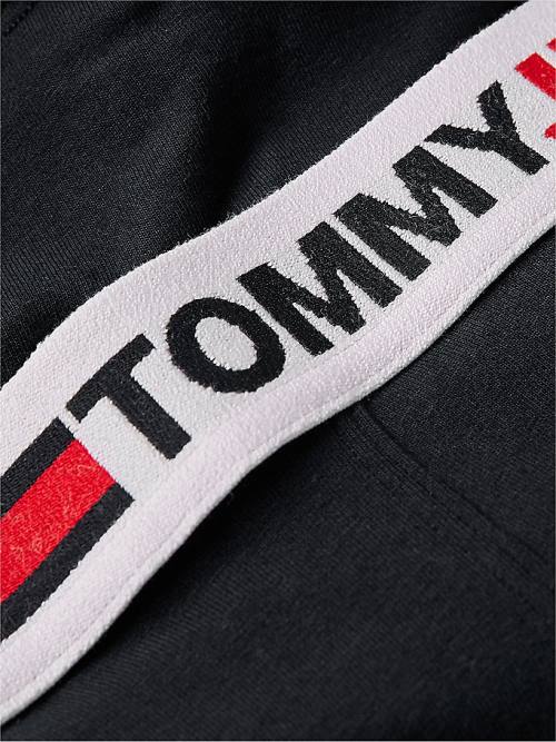 Tommy Hilfiger Logo Waistband Tanga İç Giyim Kadın Mavi | TH821MBQ