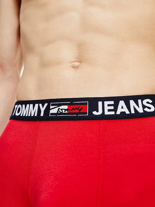 Tommy Hilfiger Logo Waistband Trunks İç Giyim Erkek Kırmızı | TH039VTQ