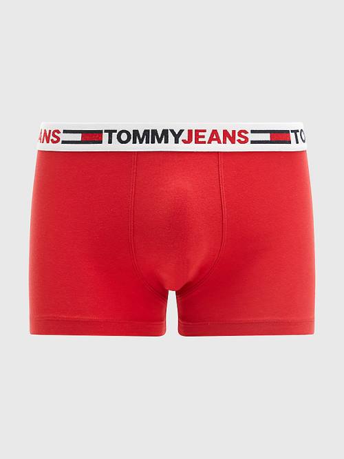 Tommy Hilfiger Logo Waistband Trunks İç Giyim Erkek Kırmızı | TH268HFL