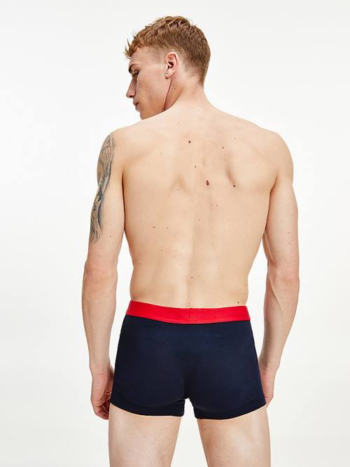 Tommy Hilfiger Logo Waistband Trunks İç Giyim Erkek Mavi | TH537YSV