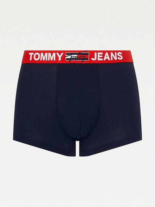 Tommy Hilfiger Logo Waistband Trunks İç Giyim Erkek Mavi | TH537YSV