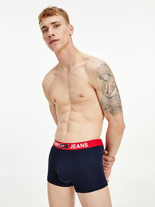 Tommy Hilfiger Logo Waistband Trunks İç Giyim Erkek Mavi | TH537YSV