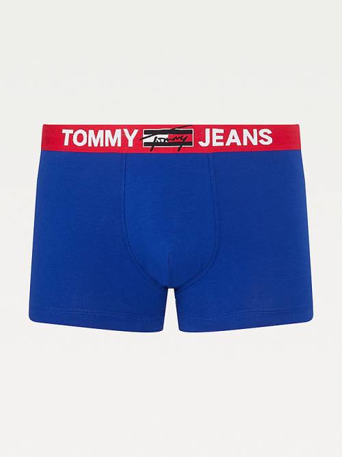 Tommy Hilfiger Logo Waistband Trunks İç Giyim Erkek Mavi | TH568BVC