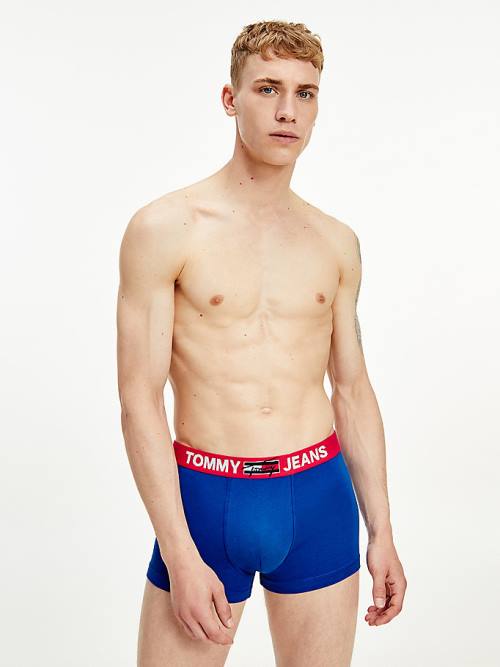 Tommy Hilfiger Logo Waistband Trunks İç Giyim Erkek Mavi | TH568BVC