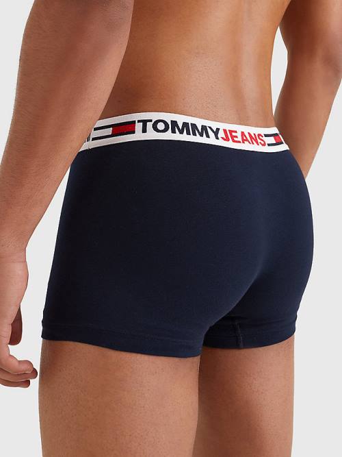 Tommy Hilfiger Logo Waistband Trunks İç Giyim Erkek Mavi | TH786SQU