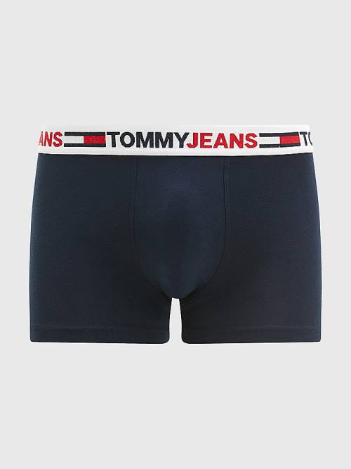 Tommy Hilfiger Logo Waistband Trunks İç Giyim Erkek Mavi | TH786SQU