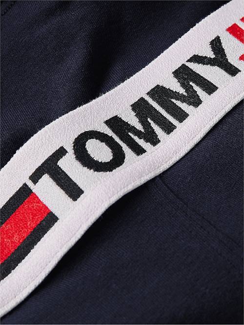 Tommy Hilfiger Logo Waistband Trunks İç Giyim Erkek Mavi | TH786SQU