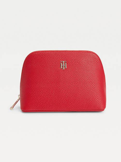 Tommy Hilfiger Logo Washbag Çanta Kadın Kırmızı | TH078SRH