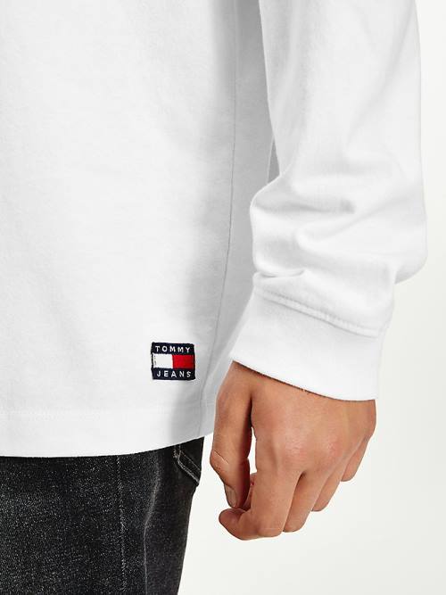 Tommy Hilfiger Long Sleeve Relaxed Fit Tişört Erkek Beyaz | TH821NGI