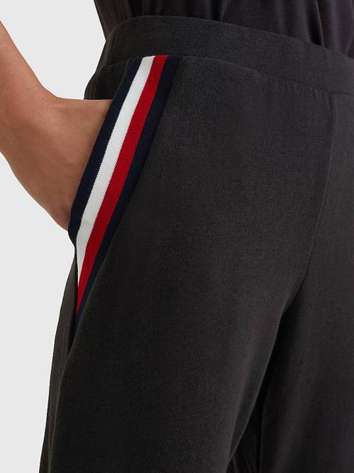 Tommy Hilfiger Lounge Cuffed Joggers Pantolon Kadın Siyah | TH571UDT