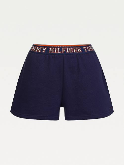 Tommy Hilfiger Lounge Logo Waistband Parça Şort Kadın Mavi | TH375OJX