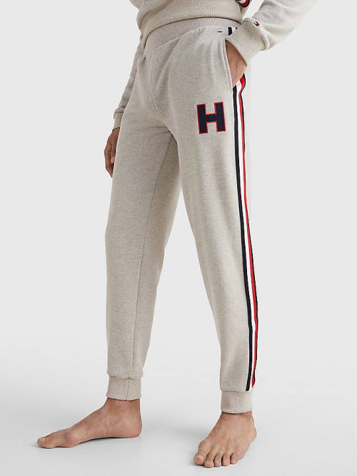 Tommy Hilfiger Lounge Signature Tape Joggers Pijama Erkek Bej Rengi | TH623BAZ