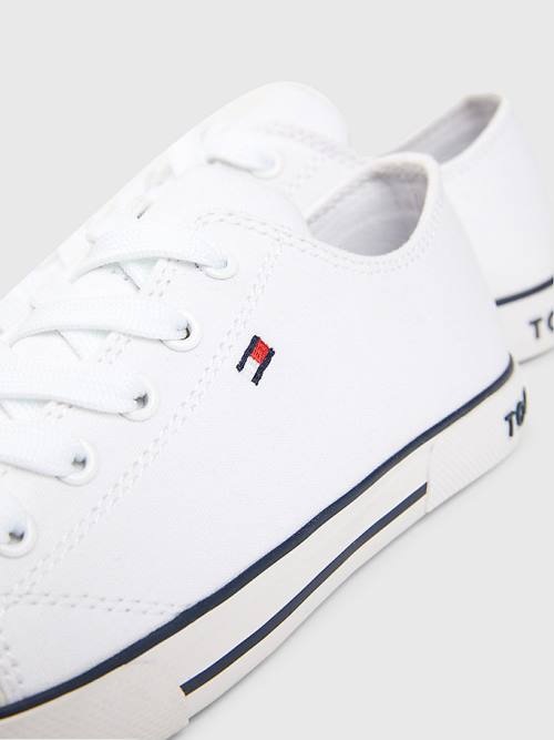 Tommy Hilfiger Low-Top Spor Ayakkabı Erkek Çocuk Beyaz | TH740GWU