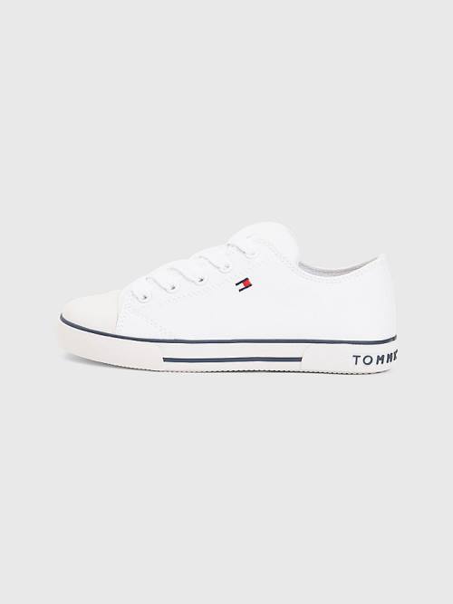 Tommy Hilfiger Low-Top Spor Ayakkabı Kiz Çocuk Beyaz | TH243HDP