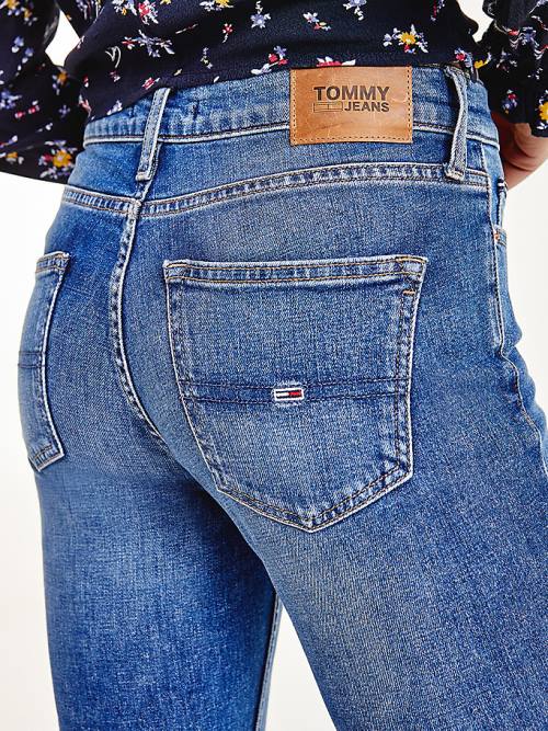 Tommy Hilfiger Maddie Mid Cut Cut Cut Rise Bootcut Faded Jean Pantolon Kadın Denim | TH079GBJ