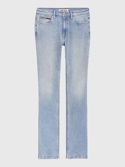 Tommy Hilfiger Maddie Mid Cut Cut Cut Rise Bootcut Faded Jean Pantolon Kadın Denim | TH673VDJ