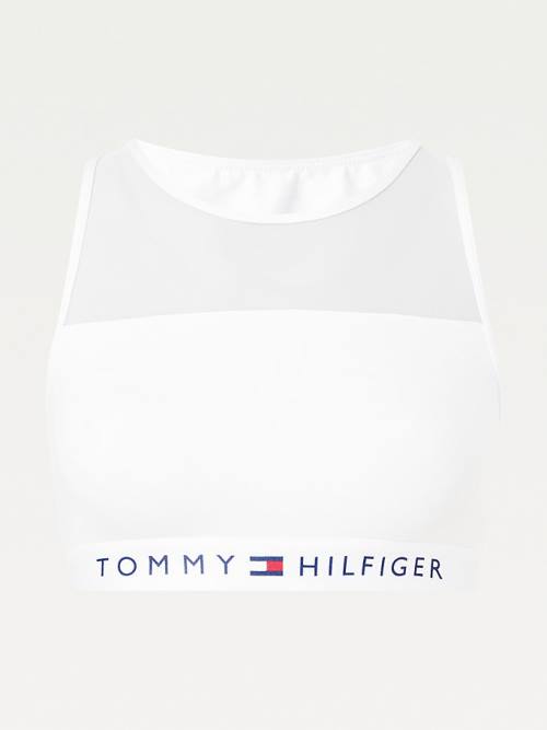 Tommy Hilfiger Mesh Panel Bralette İç Giyim Kadın Beyaz | TH374QWR