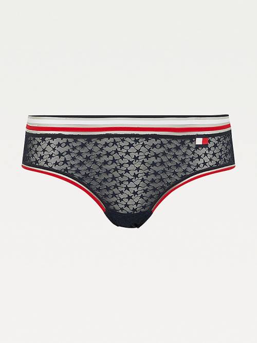 Tommy Hilfiger Mesh Signature Hipster Briefs İç Giyim Kadın Mavi | TH248RIG