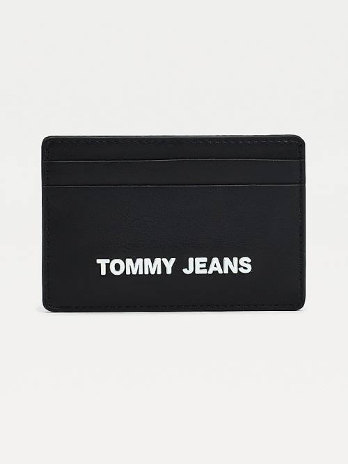 Tommy Hilfiger Metal Logo Card Holder Cüzdan Kadın Siyah | TH314WBL