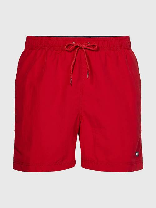 Tommy Hilfiger Mid Cut Cut Cut Length Drawstring Shorts Mayo Erkek Kırmızı | TH279JUC