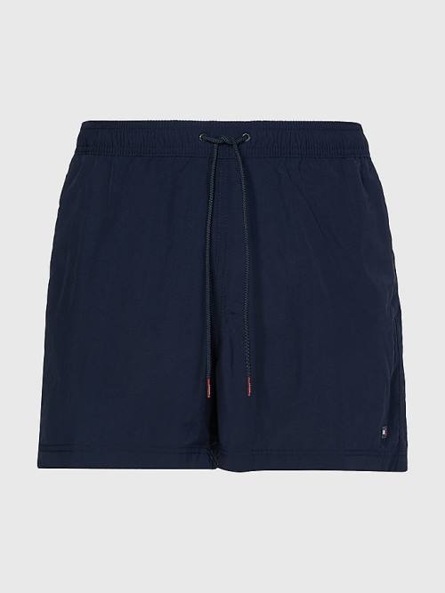 Tommy Hilfiger Mid Cut Cut Cut Length Drawstring Shorts Mayo Erkek Mavi | TH283XLP