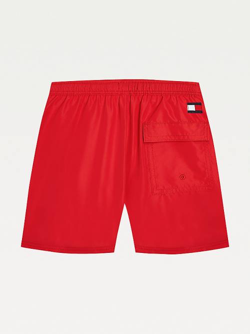 Tommy Hilfiger Mid Cut Cut Cut Length Shorts Mayo Erkek Çocuk Kırmızı | TH506KNO