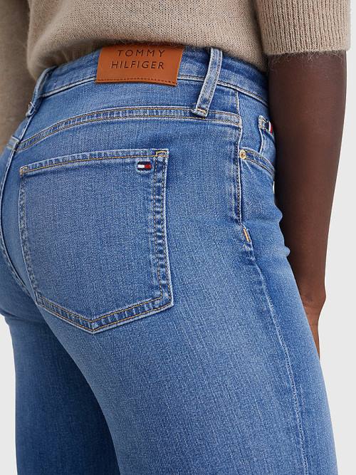 Tommy Hilfiger Mid Cut Cut Cut Rise Bootcut Jean Pantolon Kadın Denim | TH097FJB