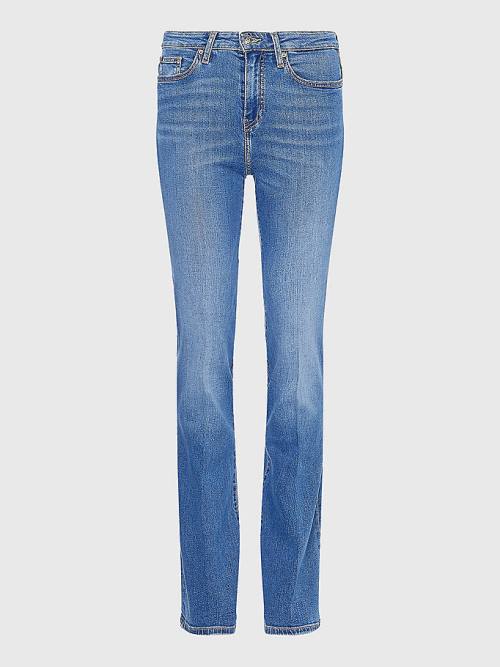 Tommy Hilfiger Mid Cut Cut Cut Rise Bootcut Jean Pantolon Kadın Denim | TH097FJB