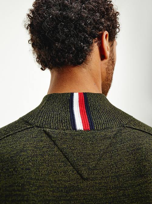 Tommy Hilfiger Mock Turtleneck Relaxed Fit Jumper Kazak Erkek Kahverengi | TH086GNH