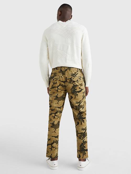 Tommy Hilfiger Modern Camo Tapered Fit Pantolon Erkek Haki | TH931MWL