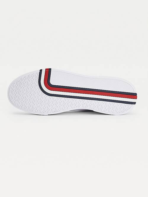 Tommy Hilfiger Modern Cupsole Deri Spor Ayakkabı Erkek Beyaz | TH258RXP