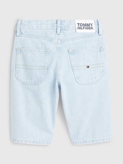 Tommy Hilfiger Modern Straight Bleach Denim Shorts Pantolon Erkek Çocuk Denim | TH495AYX