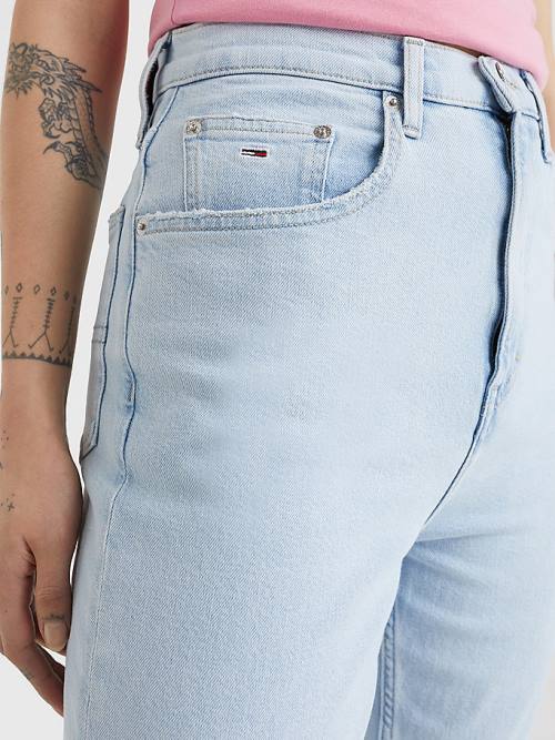 Tommy Hilfiger Mom Ultra High Rise Tapered Jean Pantolon Kadın Denim | TH149ZAD