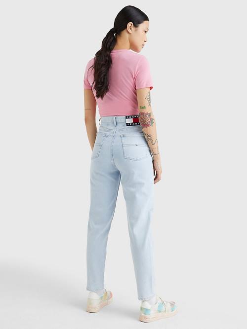 Tommy Hilfiger Mom Ultra High Rise Tapered Jean Pantolon Kadın Denim | TH149ZAD