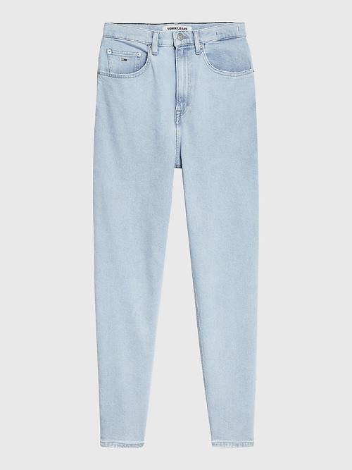 Tommy Hilfiger Mom Ultra High Rise Tapered Jean Pantolon Kadın Denim | TH149ZAD