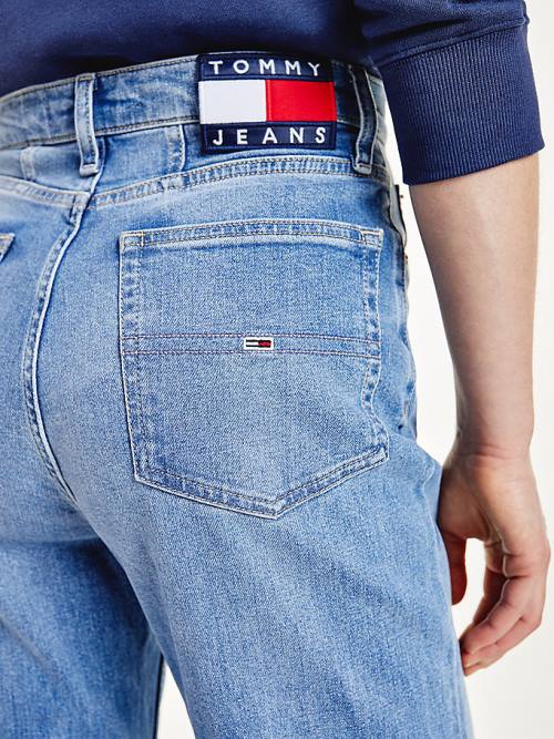 Tommy Hilfiger Mom Ultra High Rise Tapered Jean Pantolon Kadın Denim | TH534QRU