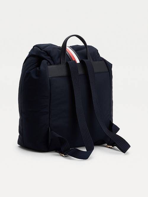 Tommy Hilfiger Monogram Backpack Çanta Kadın Mavi | TH056WPI