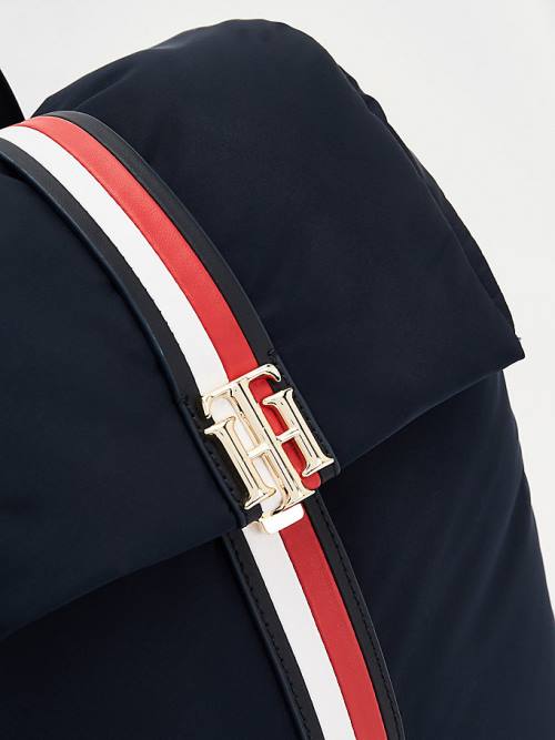 Tommy Hilfiger Monogram Backpack Çanta Kadın Mavi | TH056WPI