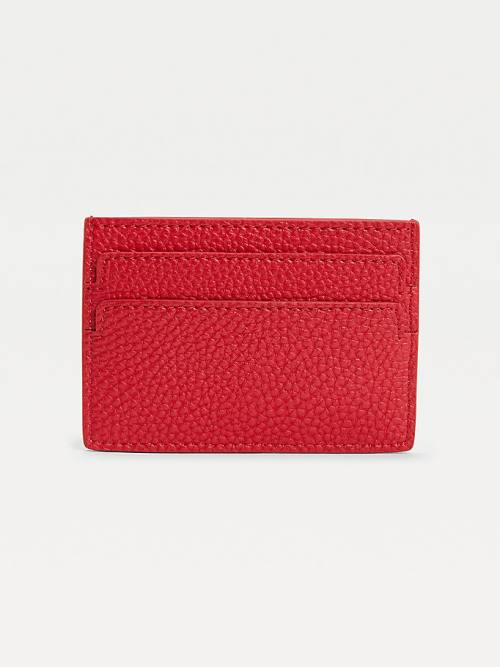 Tommy Hilfiger Monogram Card Holder Cüzdan Kadın Kırmızı | TH169JID