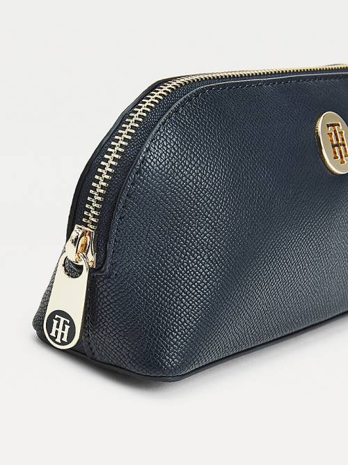 Tommy Hilfiger Monogram Makeup Bag Gift Set Şapka Kadın Mavi | TH895WBU