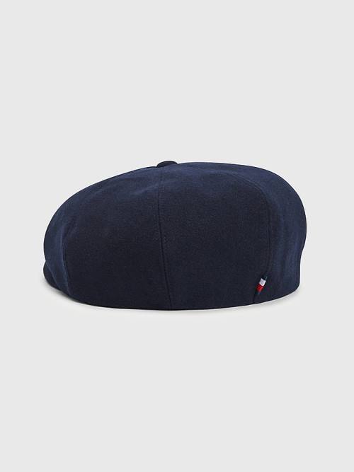 Tommy Hilfiger Monogram Newsboy Cap Şapka Kadın Mavi | TH610KZA