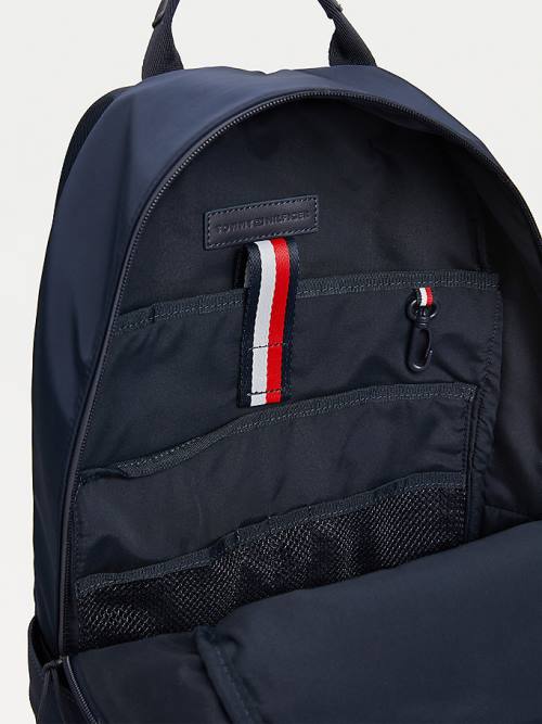 Tommy Hilfiger Monogram Print Backpack Çanta Erkek Mavi | TH547ZUT