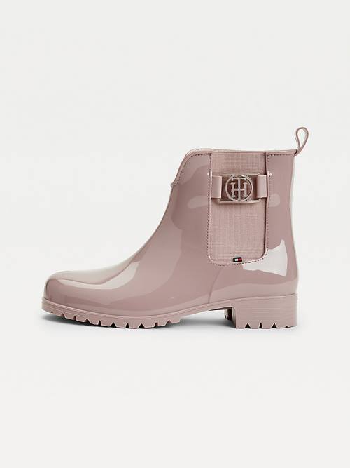 Tommy Hilfiger Monogram Rain Bot Kadın Pembe | TH349GRD