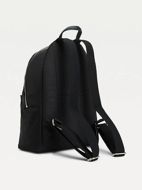 Tommy Hilfiger Monogram Recycled Backpack Çanta Kadın Siyah | TH461VUL