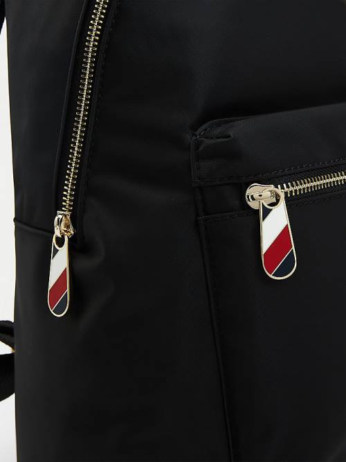 Tommy Hilfiger Monogram Recycled Backpack Çanta Kadın Siyah | TH461VUL