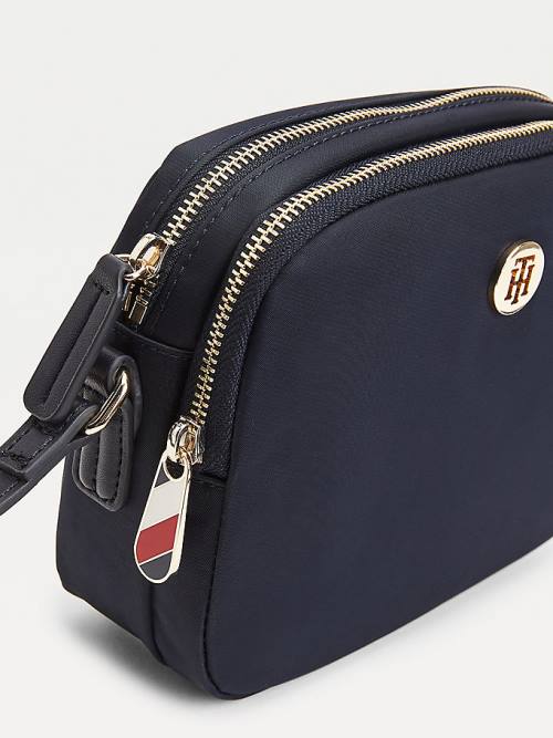 Tommy Hilfiger Monogram Recycled Crossover Çanta Kadın Mavi | TH126IJZ