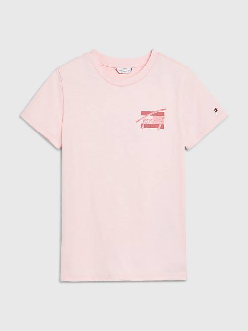 Tommy Hilfiger Natural Dye Tişört Kiz Çocuk Pembe | TH125GVT