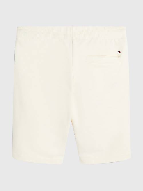 Tommy Hilfiger Natural Earth Dye Sweat Shorts Pantolon Erkek Çocuk Beyaz | TH548JCZ