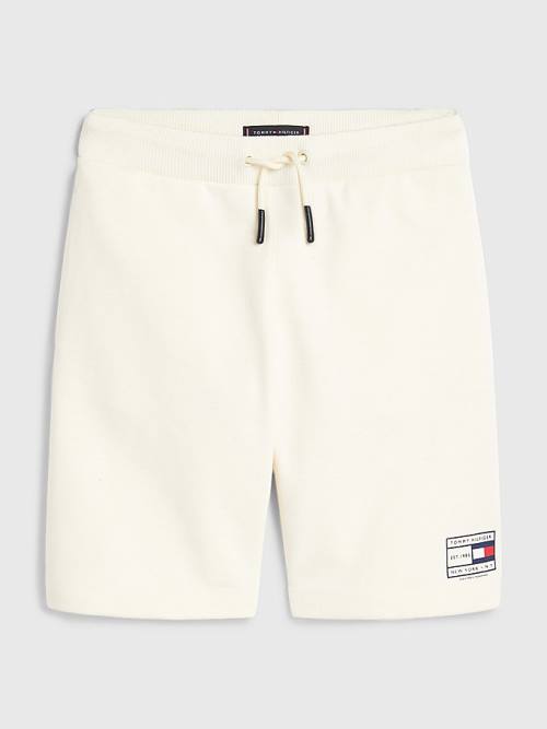 Tommy Hilfiger Natural Earth Dye Sweat Shorts Pantolon Erkek Çocuk Beyaz | TH548JCZ