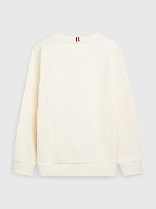 Tommy Hilfiger Natural Earth Dye Sweatshirt Erkek Çocuk Beyaz | TH678WSH